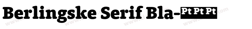 Berlingske Serif Bla字体转换 Berlingske Serif Bla字体转换